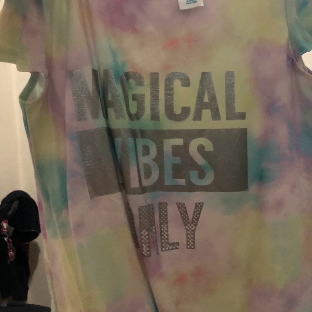 Magical vibes only tie dye shirt